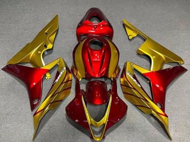 Discount 2007-2008 Gold Red Honda CBR600RR Motorcycle Fairings Canada