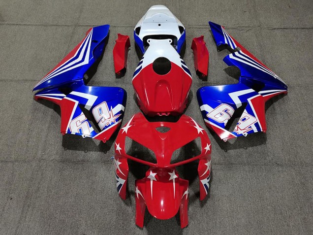 Discount 2005-2006 White Red Blue 69 Honda CBR600RR Motorcycle Fairings Canada