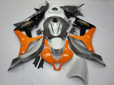 Discount 2007-2008 Silver Orange Glossy Black Honda CBR600RR Motorcycle Fairings Canada