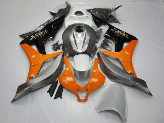 Discount 2007-2008 Silver Orange Glossy Black Honda CBR600RR Motorcycle Fairings Canada