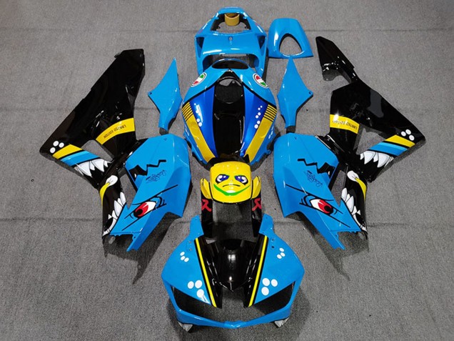 Discount 2013-2023 Blue Yellow Glossy Black Shark Honda CBR600RR Motorcycle Fairings Canada