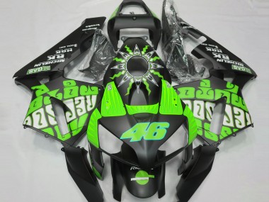 Discount 2003-2004 Green Glossy Black Rossi Repsol Honda CBR600RR Motorcycle Fairings Canada