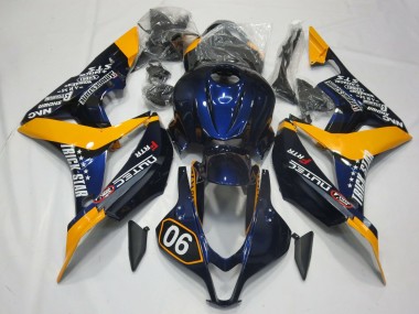 Discount 2007-2008 Orange Blue Glossy Black Honda CBR600RR Motorcycle Fairings Canada