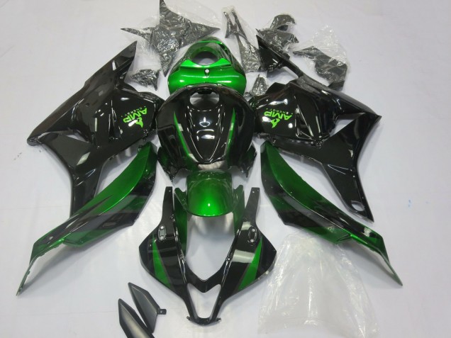 Discount 2009-2012 Green Glossy Black Honda CBR600RR Motorcycle Fairings Canada