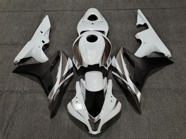 Discount 2007-2008 White Matte Black Honda CBR600RR Motorcycle Fairings Canada