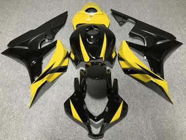 Discount 2007-2008 Yellow Glossy Black Matte Black Honda CBR600RR Motorcycle Fairings Canada