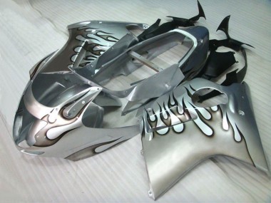 Discount 1996-2007 Silver Black Flame Honda CBR1100XX Motorcycle Fairings Canada