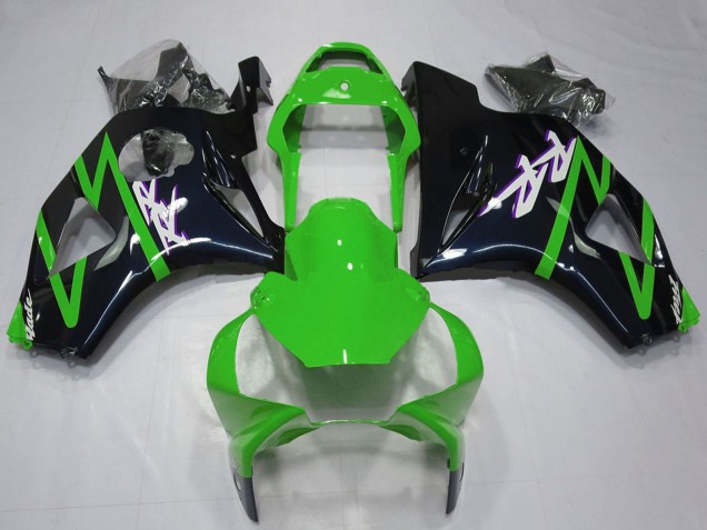 Discount 2002-2003 Green Glossy Black Honda CBR954RR Motorcycle Fairing Kits Canada