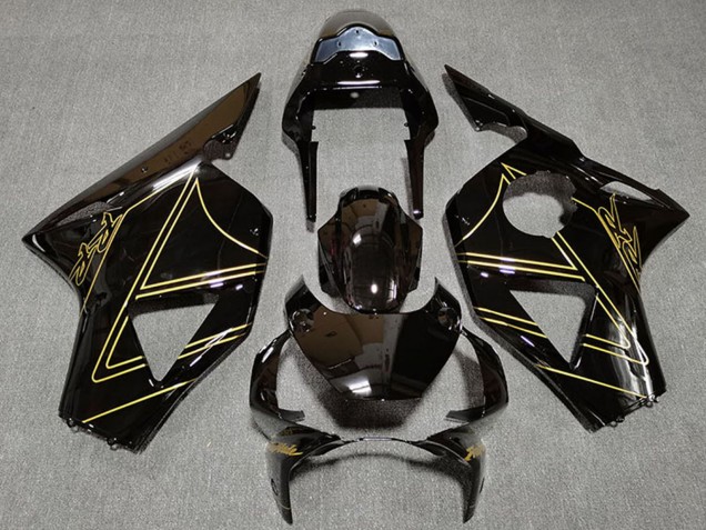 Discount 2002-2003 Glossy Black Gold Honda CBR954RR Motorcycle Fairings Canada