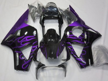 Discount 2002-2003 Glossy Black Purple Flame Honda CBR954RR Motorcycle Fairings Canada