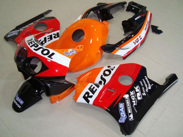 Discount 1990-1998 Orange White Red Glossy Black Classic Repsol Honda CBR250RR Motorcycle Fairings Canada