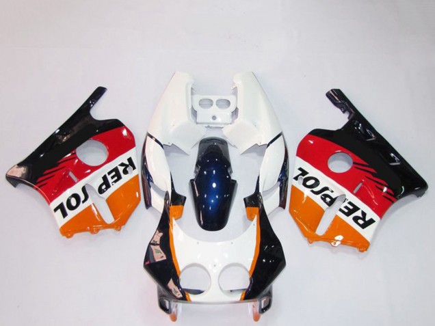 Discount 1990-1998 Orange White Red Glossy Black Repsol Honda CBR250RR Motorcycle Fairings Canada