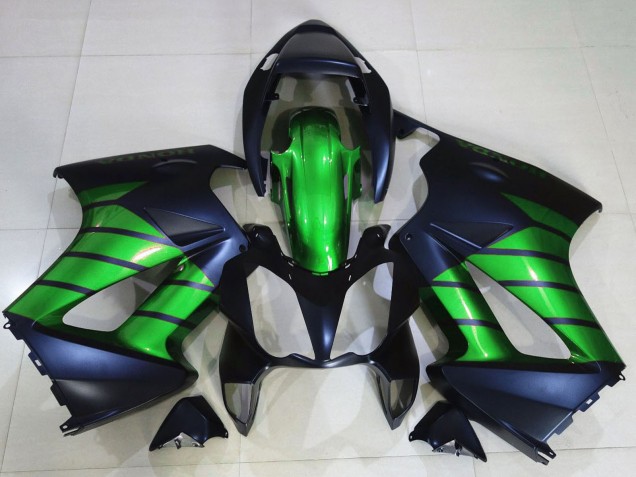 Discount 2002-2013 Green Matte Black Honda VFR 800 Motorcycle Fairings Canada