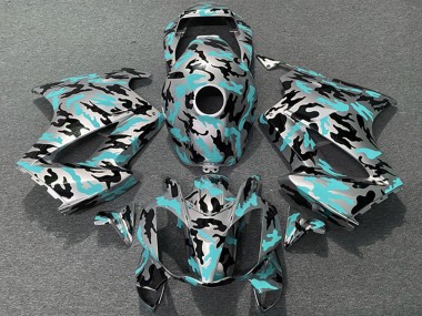 Discount 2002-2013 Teal Camouflage Honda VFR 800 Motorcycle Fairings Canada