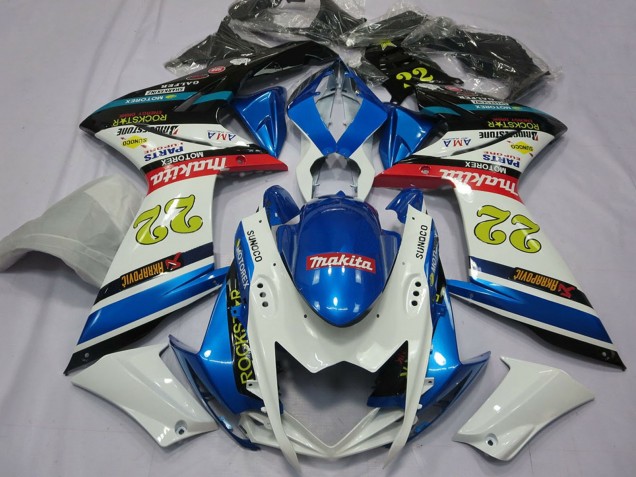 Discount 2007-2008 White Blue Red Black Motul 22 Suzuki GSXR 1000 Motorcycle Fairings Canada
