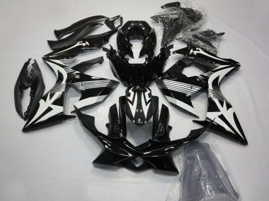 Discount 2009-2016 Glossy Black and White Suzuki GSXR 1000 Motorcycle Fairings Canada