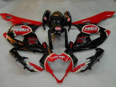Discount 2005-2006 Glossy Black Red White Lucky Strike Suzuki GSXR 1000 Motorcycle Fairings Canada