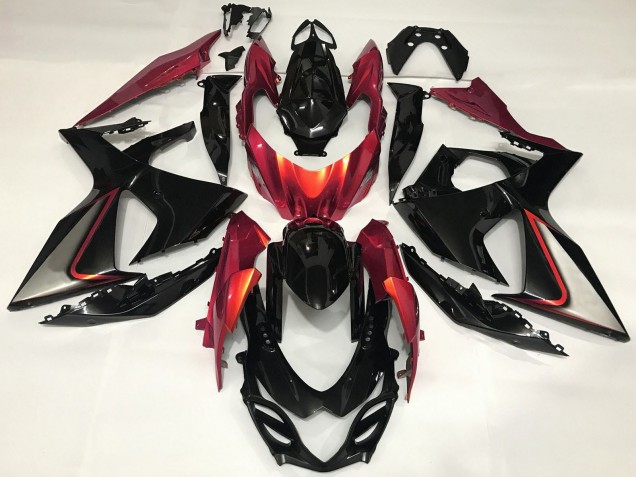 Discount 2009-2016 Glossy Black Red Suzuki GSXR 1000 Motorcycle Fairing Canada