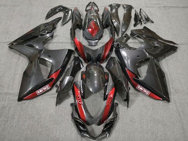 Discount 2009-2016 Carbon Fiber Red Suzuki GSXR 1000 Motorcycle Fairings Canada