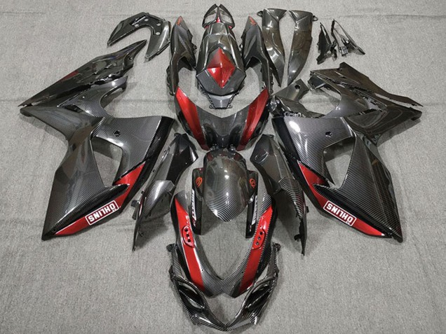 Discount 2009-2016 Carbon Fiber Red Suzuki GSXR 1000 Motorcycle Fairings Canada