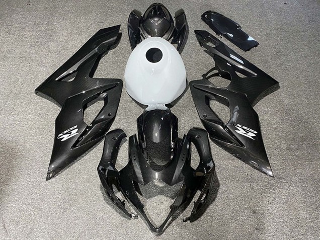 Discount 2005-2006 Carbon Fiber Style Glossy White Suzuki GSXR 1000 Motorcycle Fairings Canada
