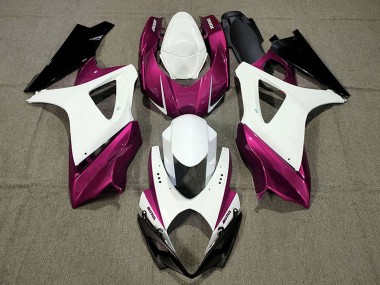 Discount 2007-2008 White Pink Black Suzuki GSXR 1000 Motorcycle Fairings Canada