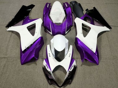 Discount 2007-2008 White Purple Black Suzuki GSXR 1000 Motorcycle Fairings Canada
