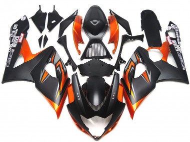 Discount 2005-2006 Orange Black Suzuki GSXR 1000 Motorcycle Fairings Canada