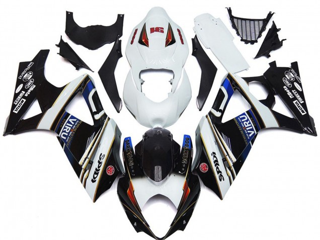 Discount 2007-2008 White Blue Red Black Viru Suzuki GSXR 1000 Motorcycle Fairings Canada
