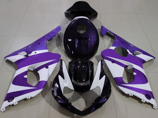 Discount 2000-2002 Purple White Black Suzuki GSXR 1000 Motorcycle Fairings Canada