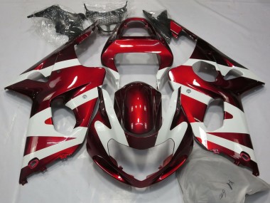 Discount 2000-2002 White Red Suzuki GSXR 1000 Motorcycle Fairings Canada