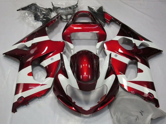 Discount 2000-2002 White Red Suzuki GSXR 1000 Motorcycle Fairings Canada