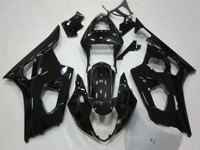 Discount 2003-2004 Glossy Black Suzuki GSXR 1000 Motorcycle Fairings Canada