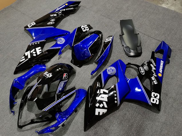 Discount 2005-2006 Blue Glossy Black White Suzuki GSXR 1000 Motorcycle Fairings Canada