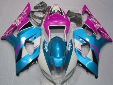 Discount 2003-2004 Light Blue White Pink Suzuki GSXR 1000 Motorcycle Fairings Canada