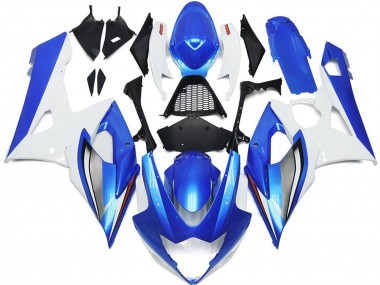 Discount 2005-2006 White Blue Suzuki GSXR 1000 Motorcycle Fairings Canada