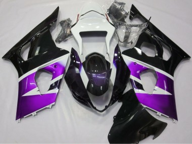Discount 2003-2004 Purple White Glossy Black Suzuki GSXR 1000 Motorcycle Fairings Canada