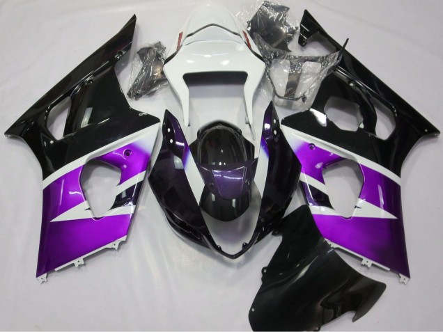 Discount 2003-2004 Purple White Glossy Black Suzuki GSXR 1000 Motorcycle Fairings Canada
