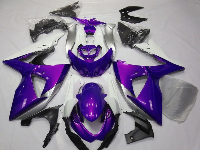Discount 2009-2016 Purple White Suzuki GSXR 1000 Motorcycle Fairings Canada