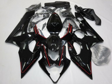Discount 2005-2006 Glossy Black Red Suzuki GSXR 1000 Motorcycle Fairings Canada