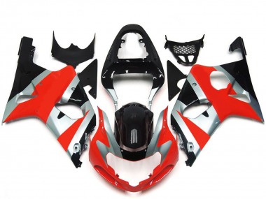 Discount 2000-2002 Silver Red Glossy Black OEM Style Suzuki GSXR 1000 Motorcycle Fairings Canada
