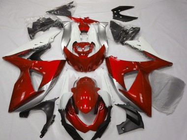 Discount 2009-2016 White Silver Red Suzuki GSXR 1000 Motorcycle Fairings Canada