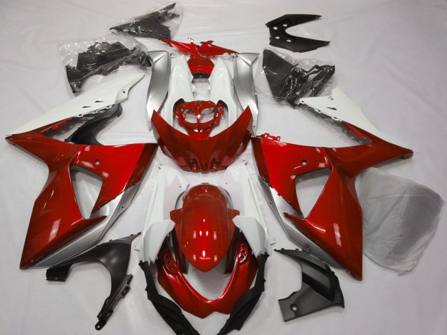 Discount 2009-2016 White Silver Red Suzuki GSXR 1000 Motorcycle Fairings Canada