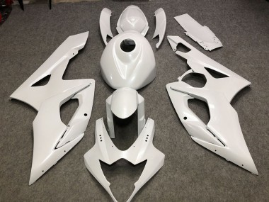 Discount 2005-2006 Glossy White Plain Suzuki GSXR 1000 Motorcycle Fairings Canada