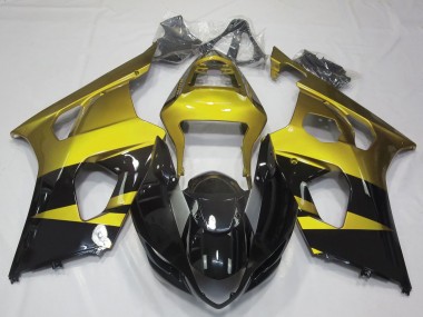 Discount 2003-2004 Yellow Glossy Black Suzuki GSXR 1000 Motorcycle Fairings Canada