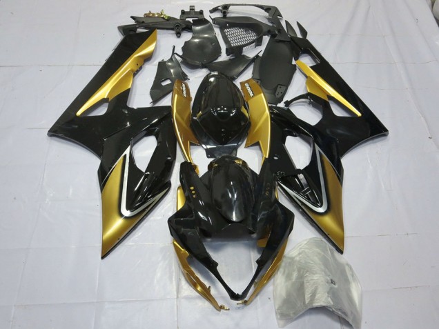 Discount 2005-2006 Gold Black Suzuki GSXR 1000 Motorcycle Fairings Canada