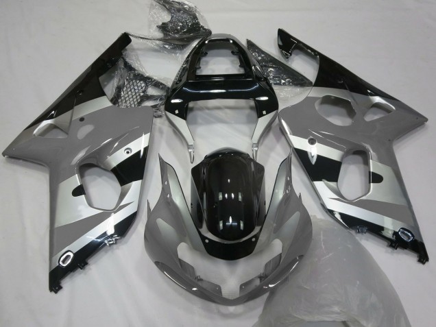 Discount 2000-2002 Grey Silver Glossy Black OEM Style Suzuki GSXR 1000 Motorcycle Fairings Canada