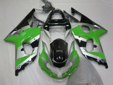 Discount 2000-2002 Green Silver Glossy Black OEM Style Suzuki GSXR 1000 Motorcycle Fairings Canada