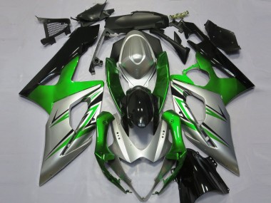Discount 2005-2006 Green Silver Black Suzuki GSXR 1000 Motorcycle Fairings Canada