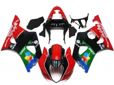 Discount 2003-2004 Red Black Green JOMO Suzuki GSXR 1000 Motorcycle Fairings Canada